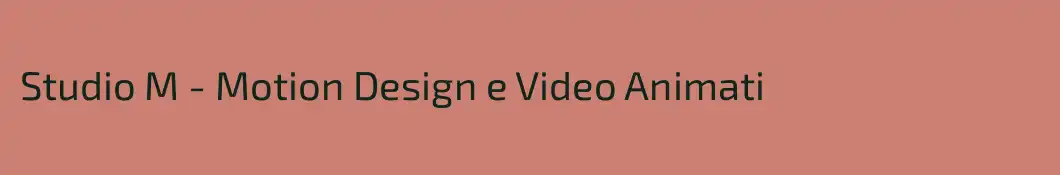 Studio M - Motion Design e Video Animati